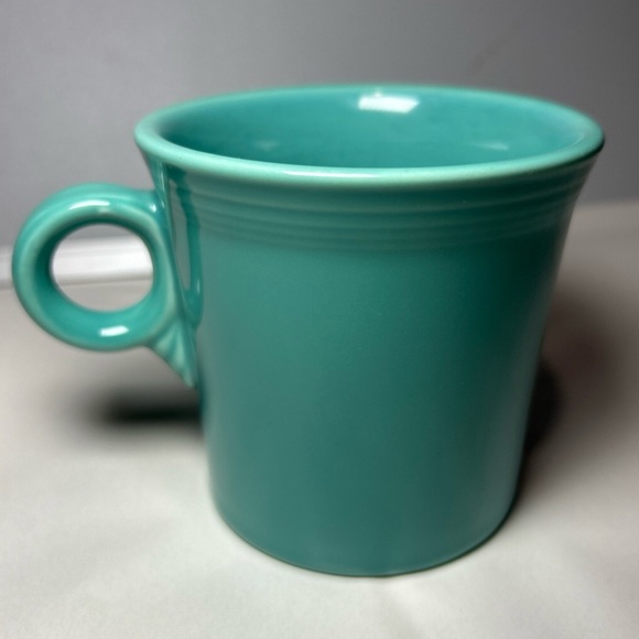 Fiestaware Fiesta O Ring Tom & Jerry Coffee Mug Cup Turquoise Fiestaware HLC - Picture 2 of 6